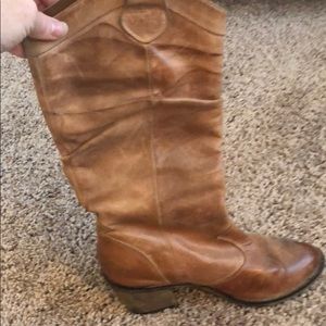 Tan boots